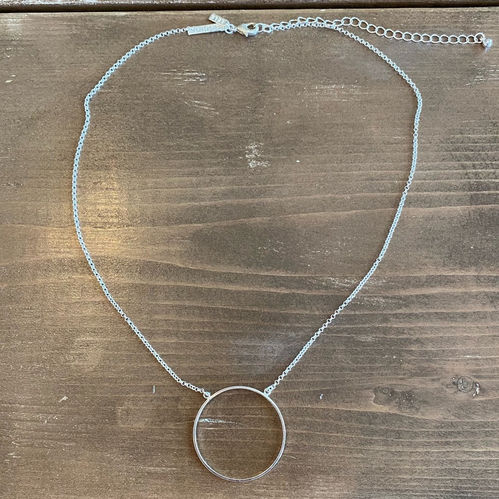 LELE SADOUGHI SILVER CIRCLE NECKLACE